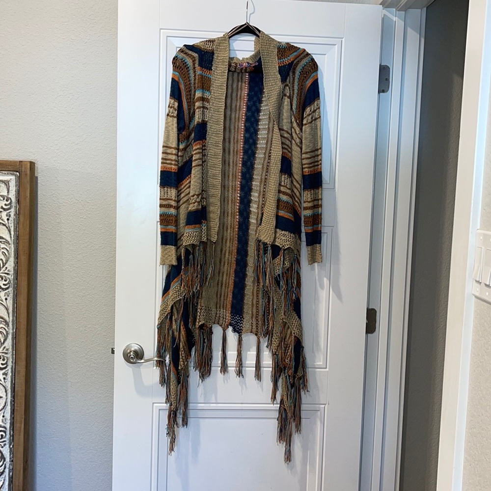 Fringe cardigan